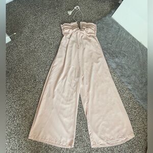 Chic Light Tan Blush Jumpsuit